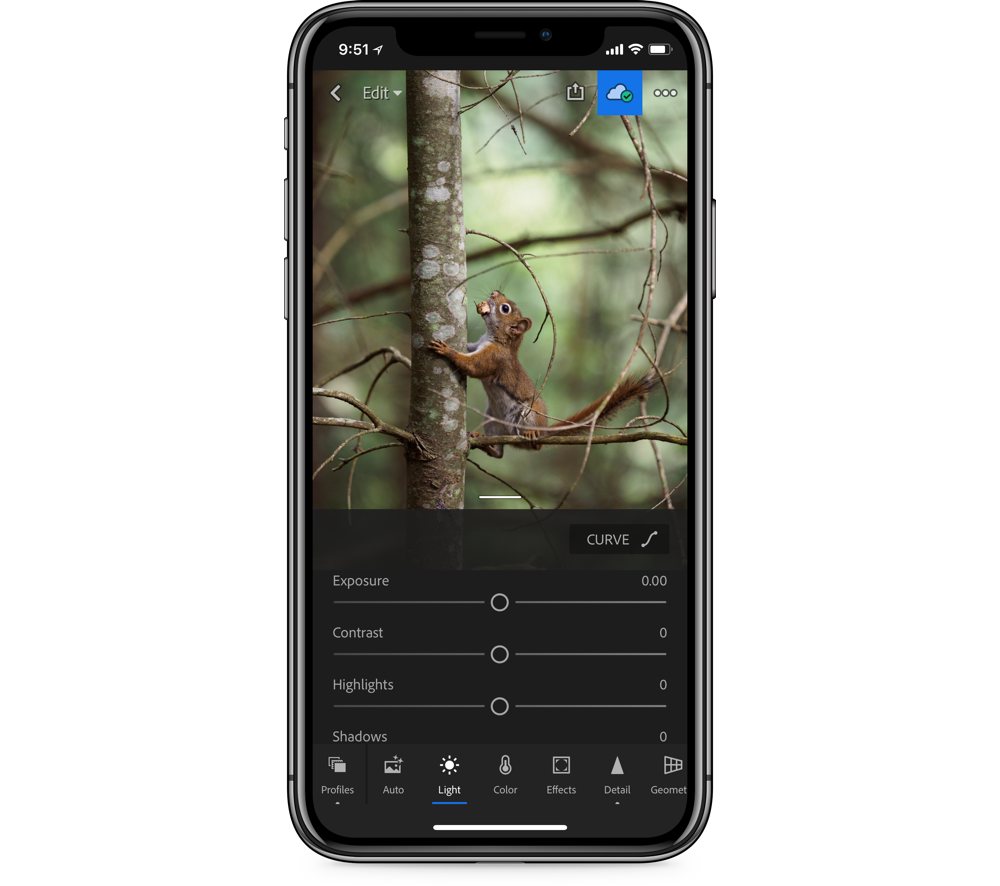 Lightroom CC on iPhone