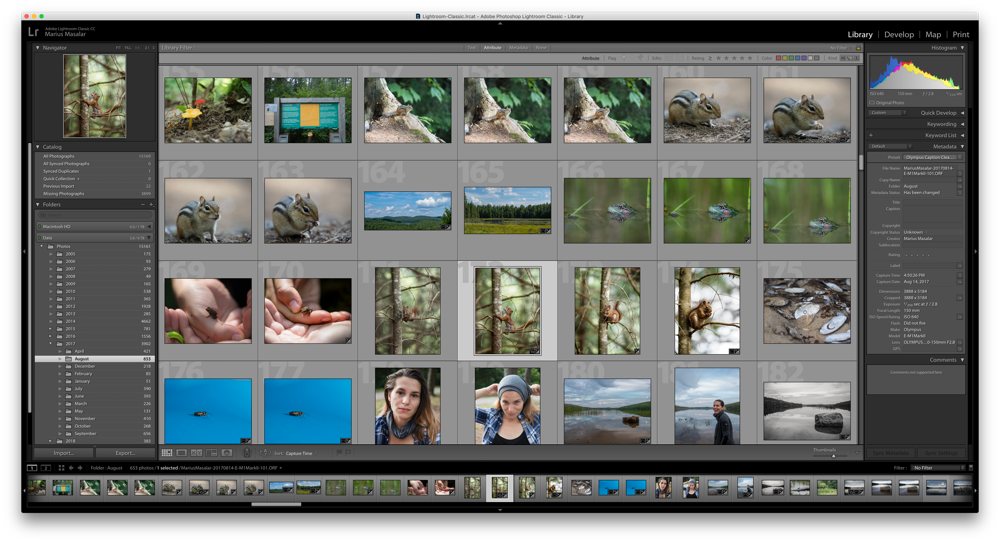 filesize in adobe lightroom classic cc