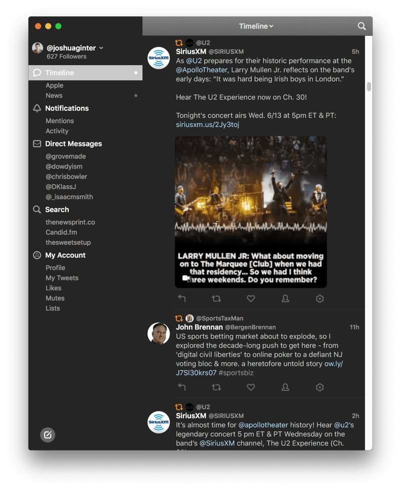 picture of text block for tweet mac