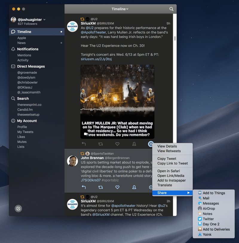 native twitter client for mac