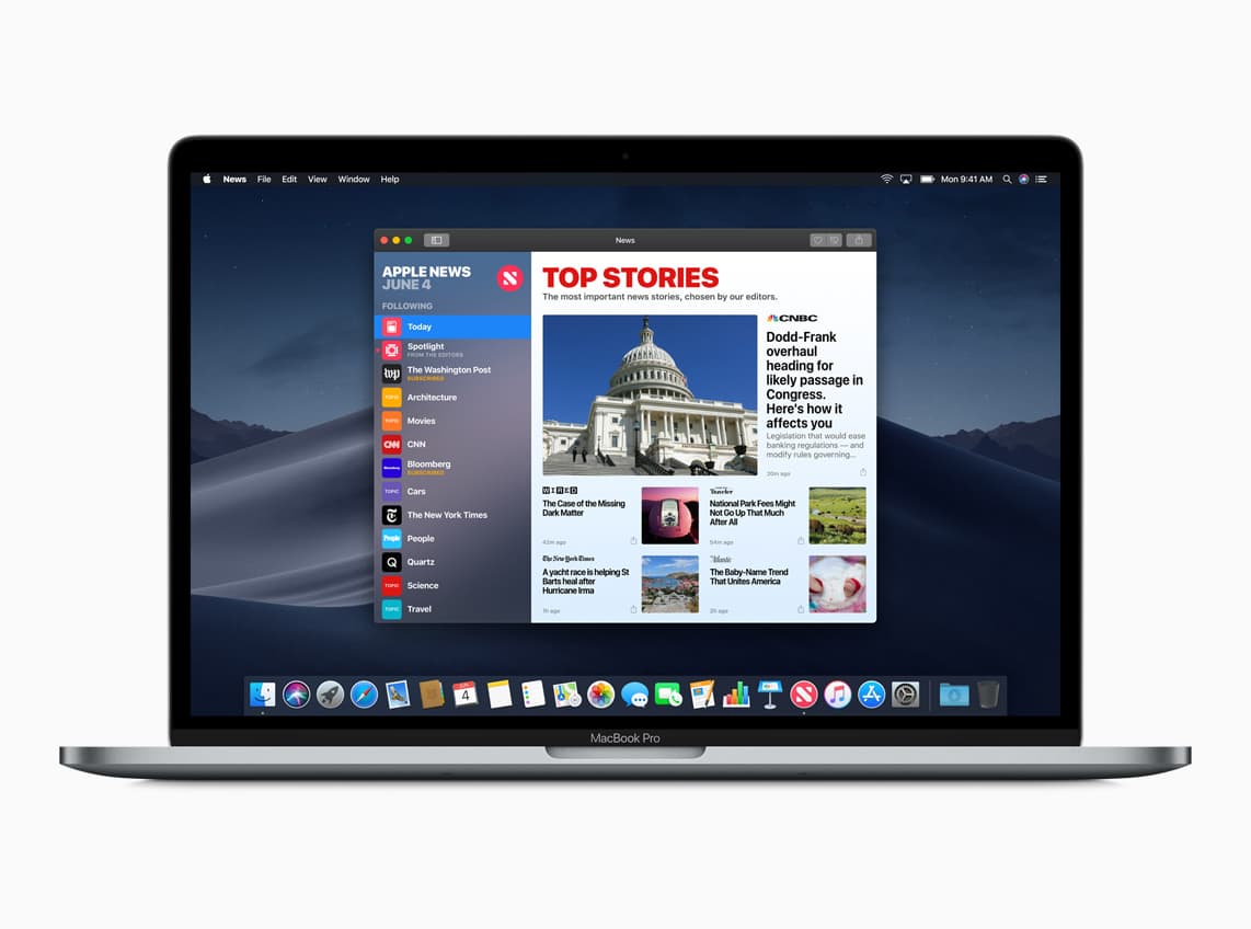 macos mojave features