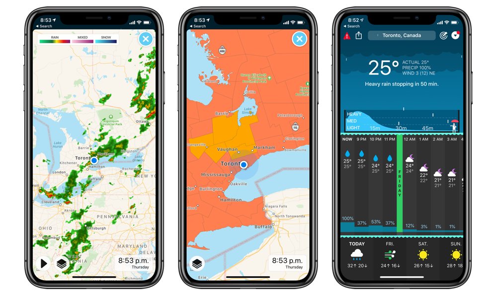 carrot weather vs weather