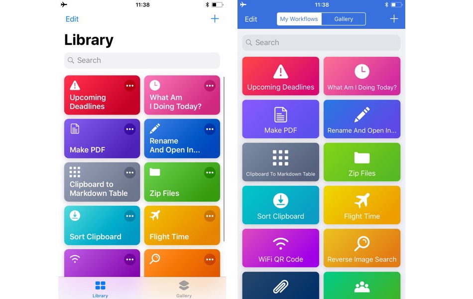 Library comparison