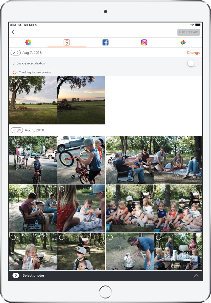 shutterfly mac photos extension not showing up