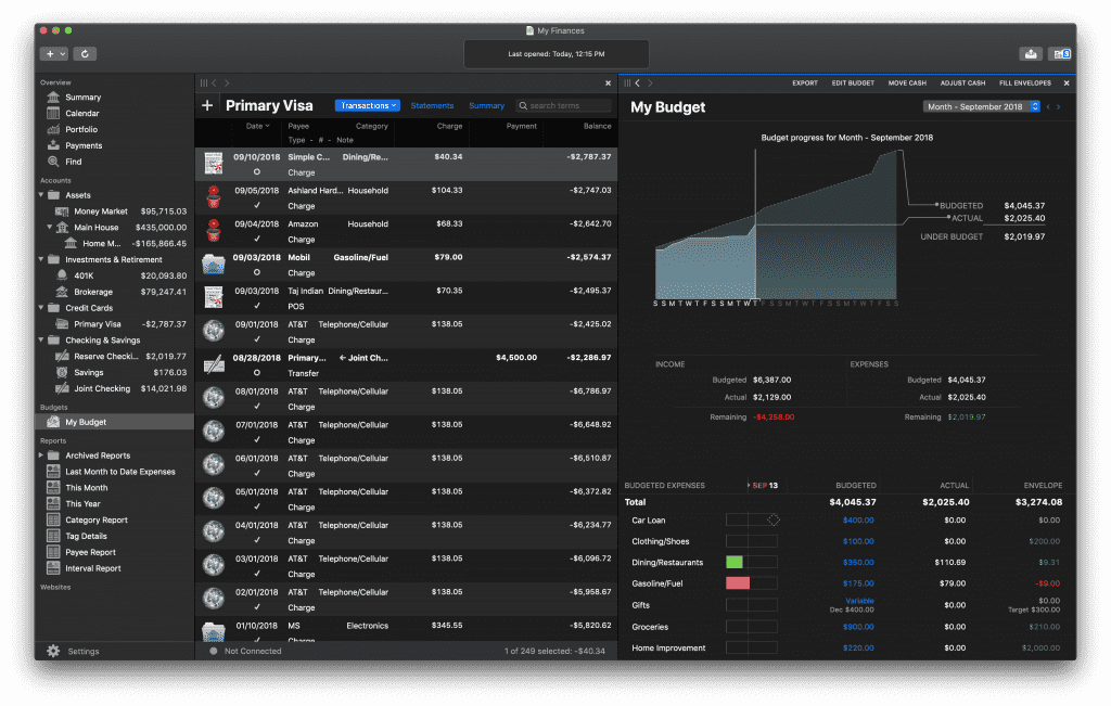 banktivity upcoming transactions not posting