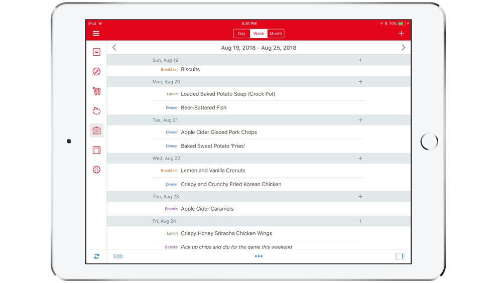 free recipe organizer app 2018