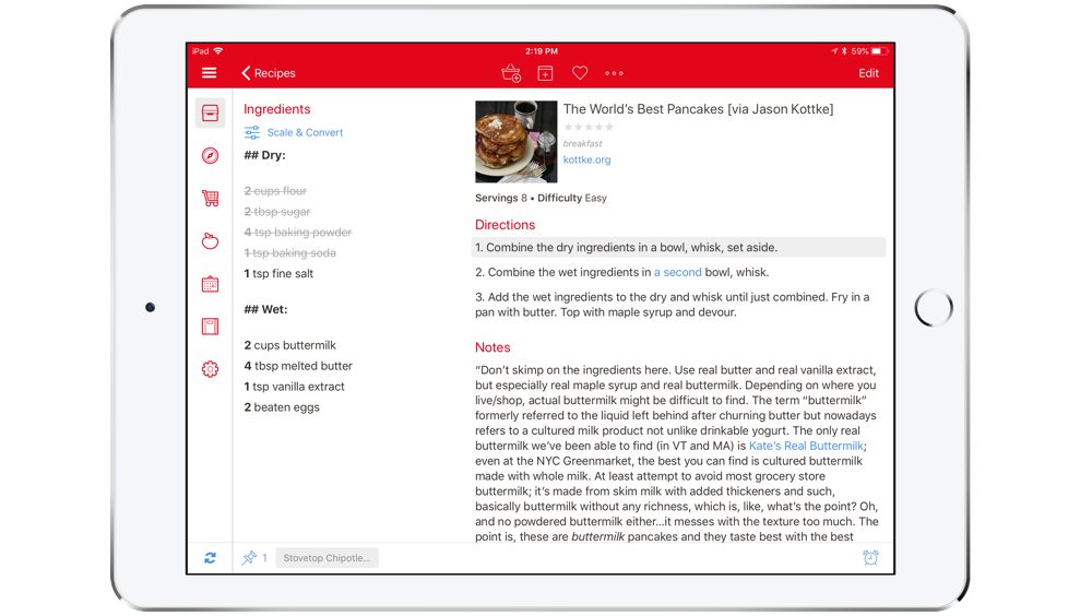 The Best Recipe Manager For Iphone Ipad And Mac The Sweet Setup