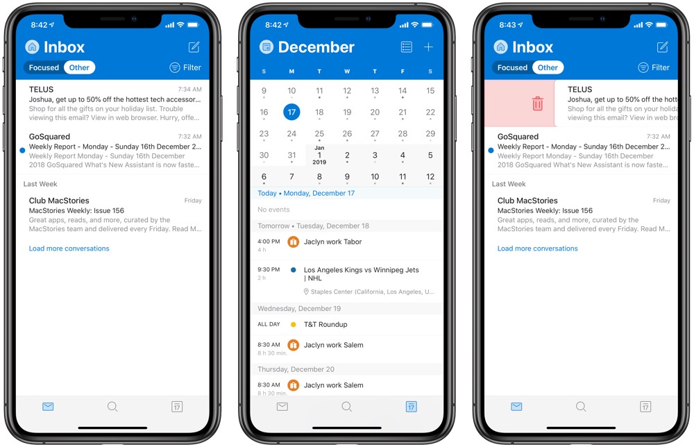 outlook for mac and iphone