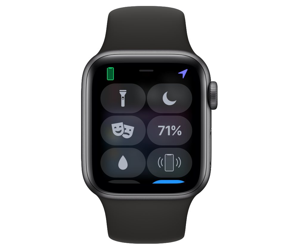 Apple Watch Control Center customization