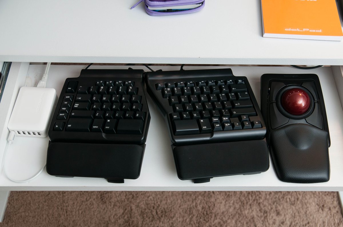 Jeffrey Abbott desk keyboard and mouse