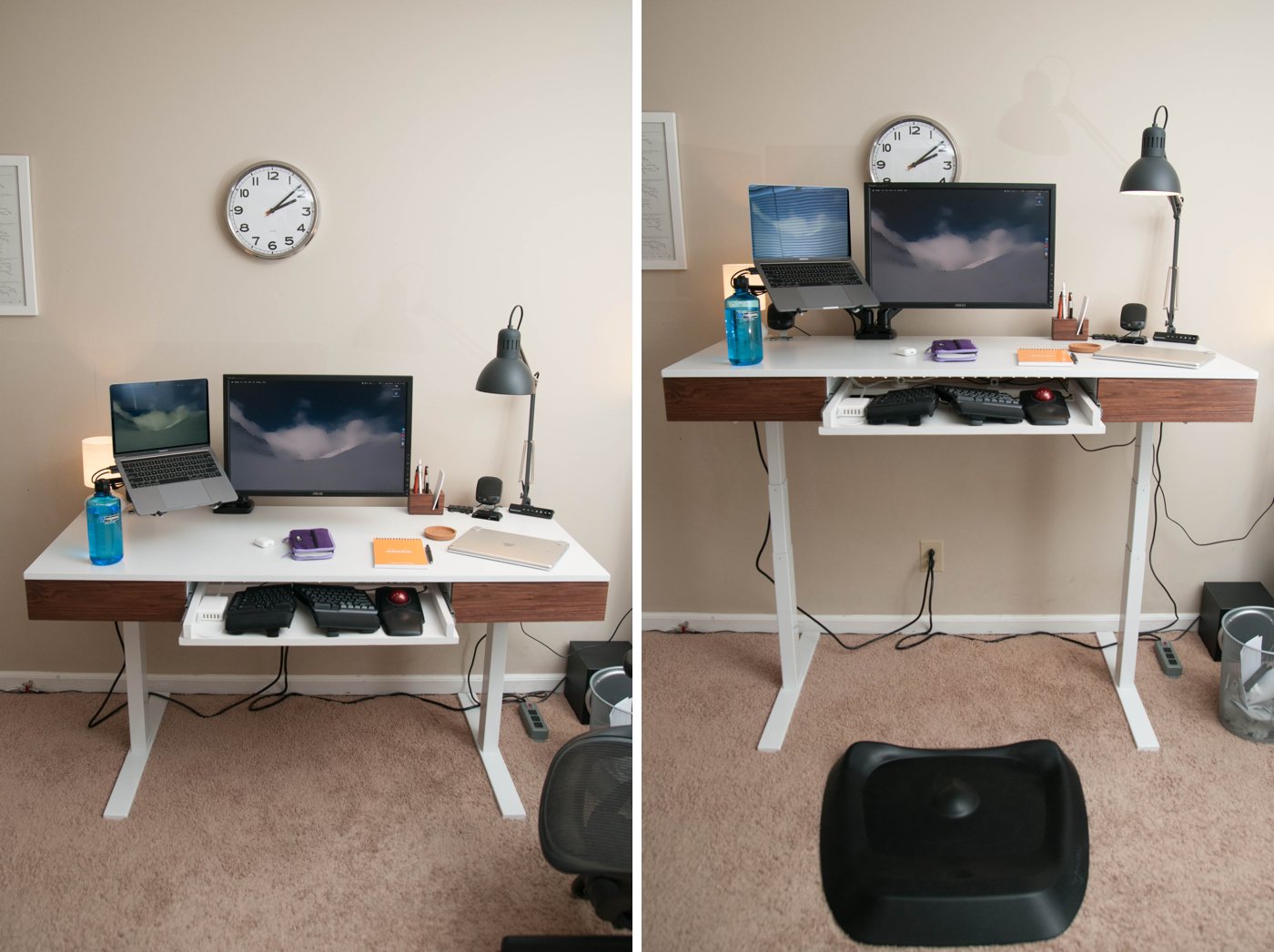 Jeffrey Abbott desk, sit stand