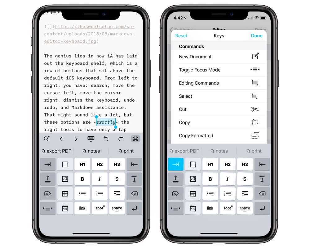 macdown shortcuts