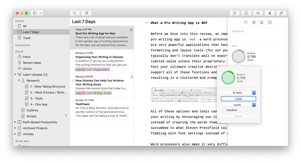 program for writing on mac