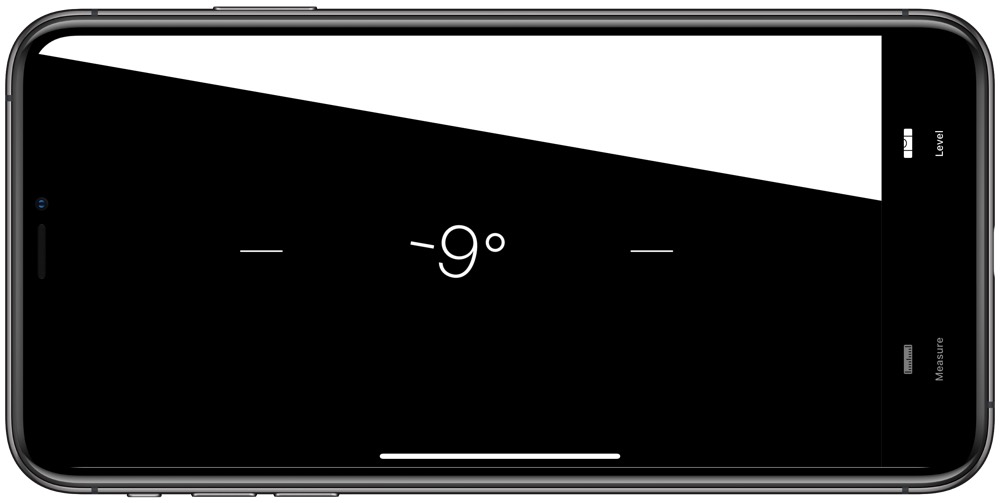 iPhone Measure app not level