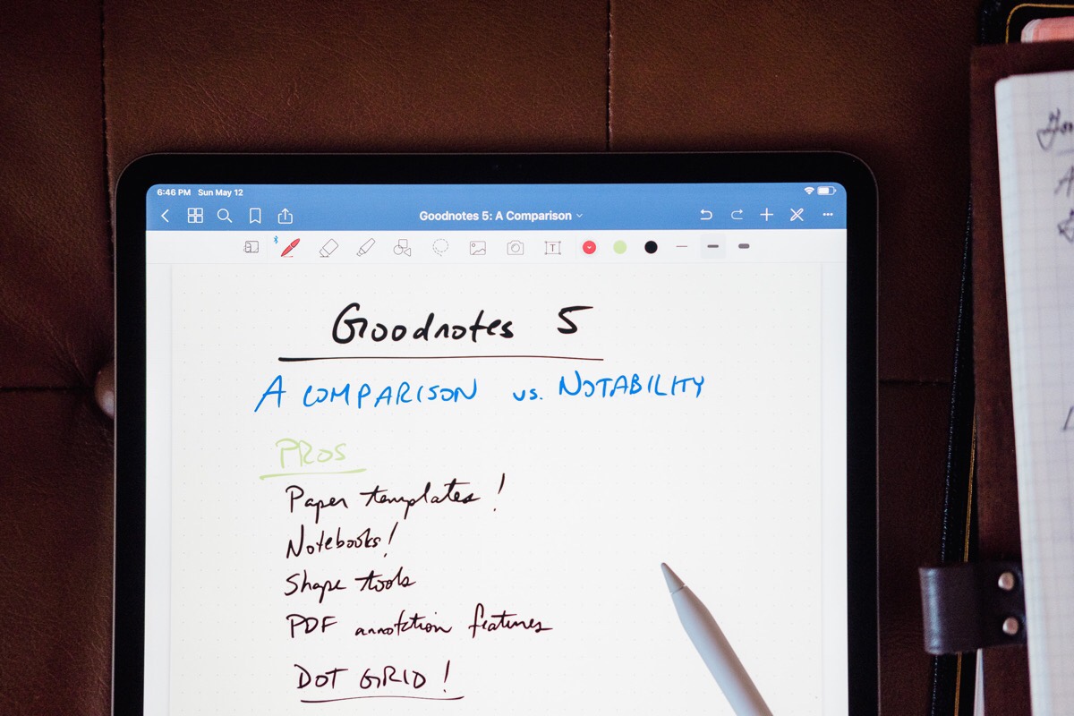 ipad pro notability vs goodnotes