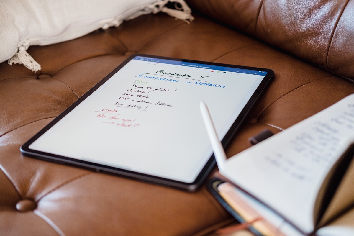 GoodNotes vs. Notability: A Comparison Review of the Best Handwriting Notes Apps for iPad