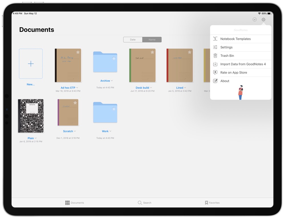 weekly planner template for goodnotes