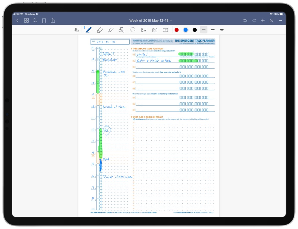 goodnotes 5 to do list template