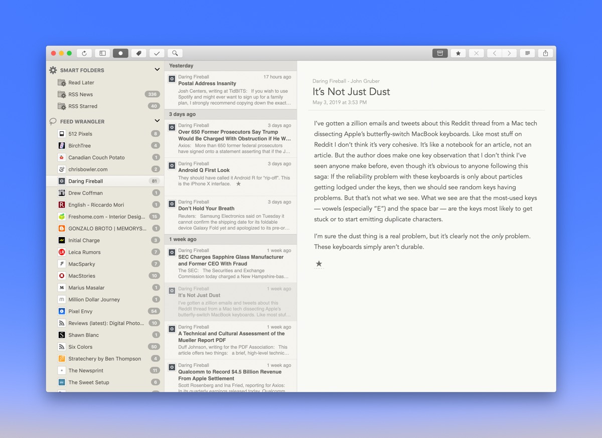 rss reader mac