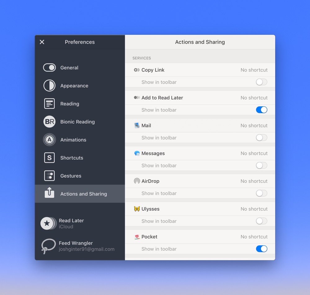 rss reader for mac and ios