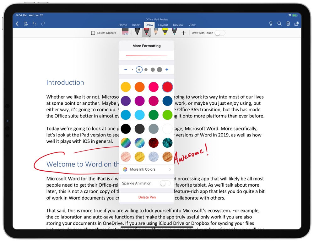 A Beginner's Guide to Microsoft Word on the iPad — The Sweet Setup