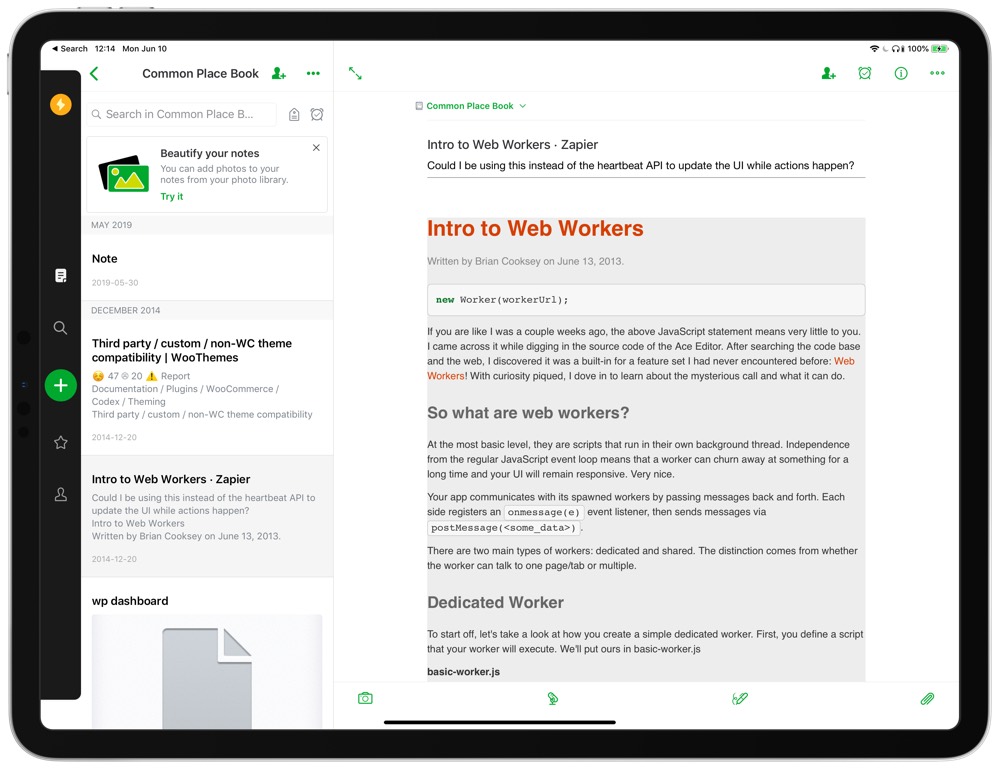 evernote best ipad apps