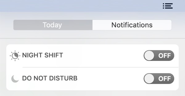 macOS Notification Center