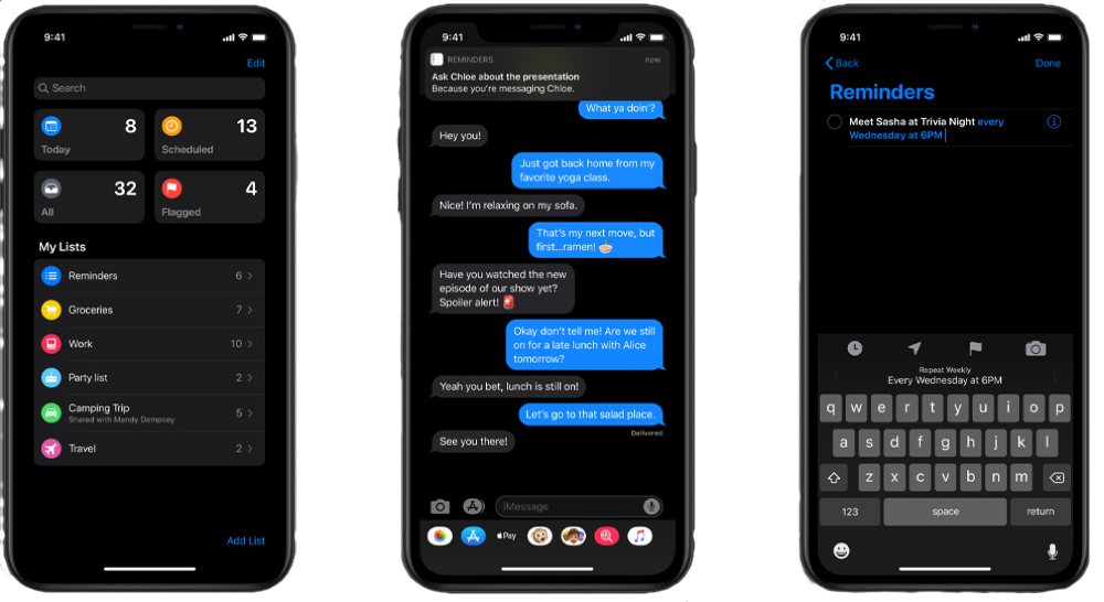 iOS 13 Reminders