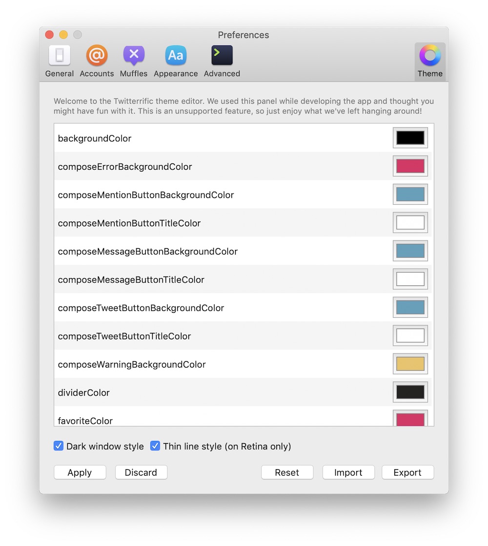 twitterrific mac manage lists