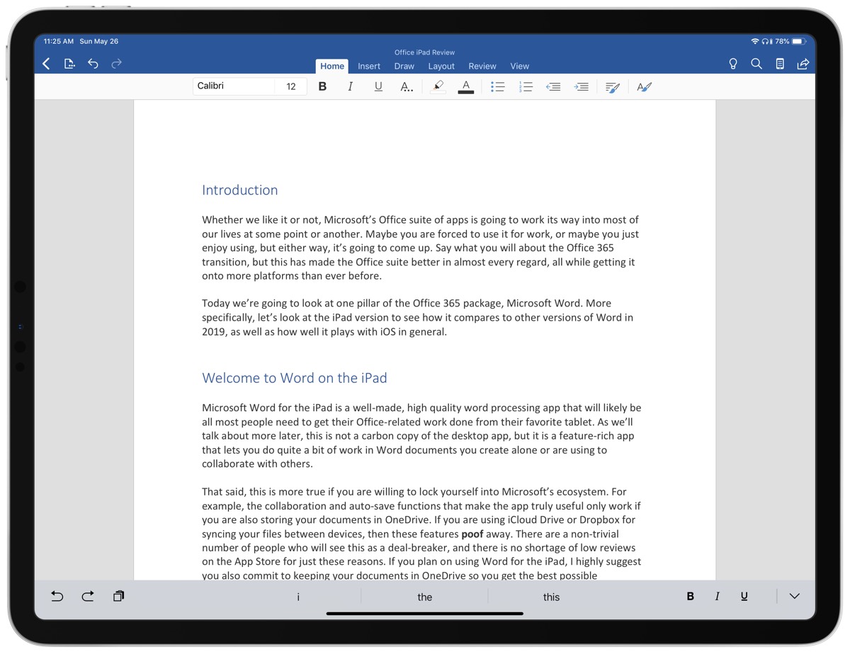 A Beginner's Guide to Microsoft Word on the iPad — The