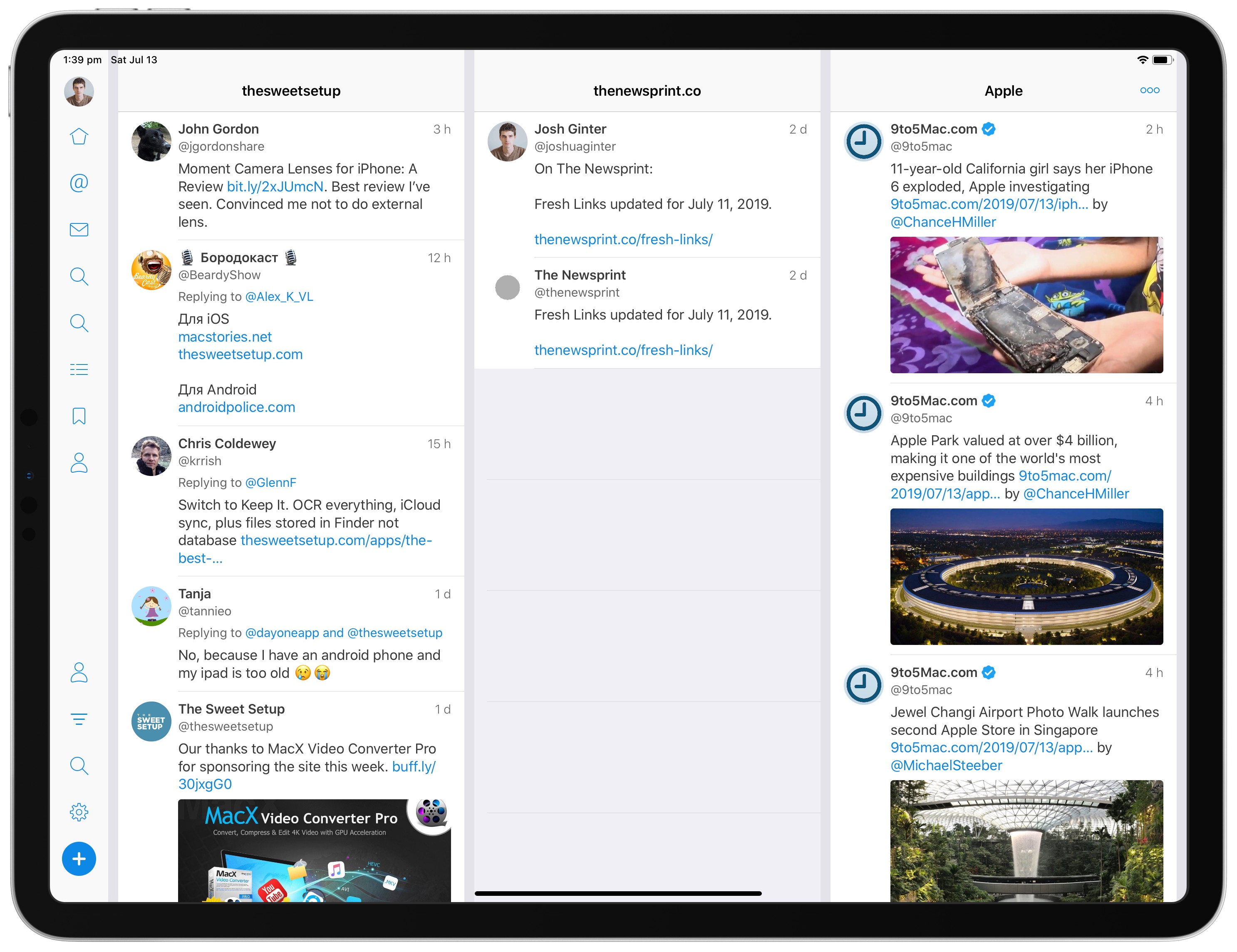 Fenix The Full Screened Full Featured Ipad Twitter Client The Sweet Setup