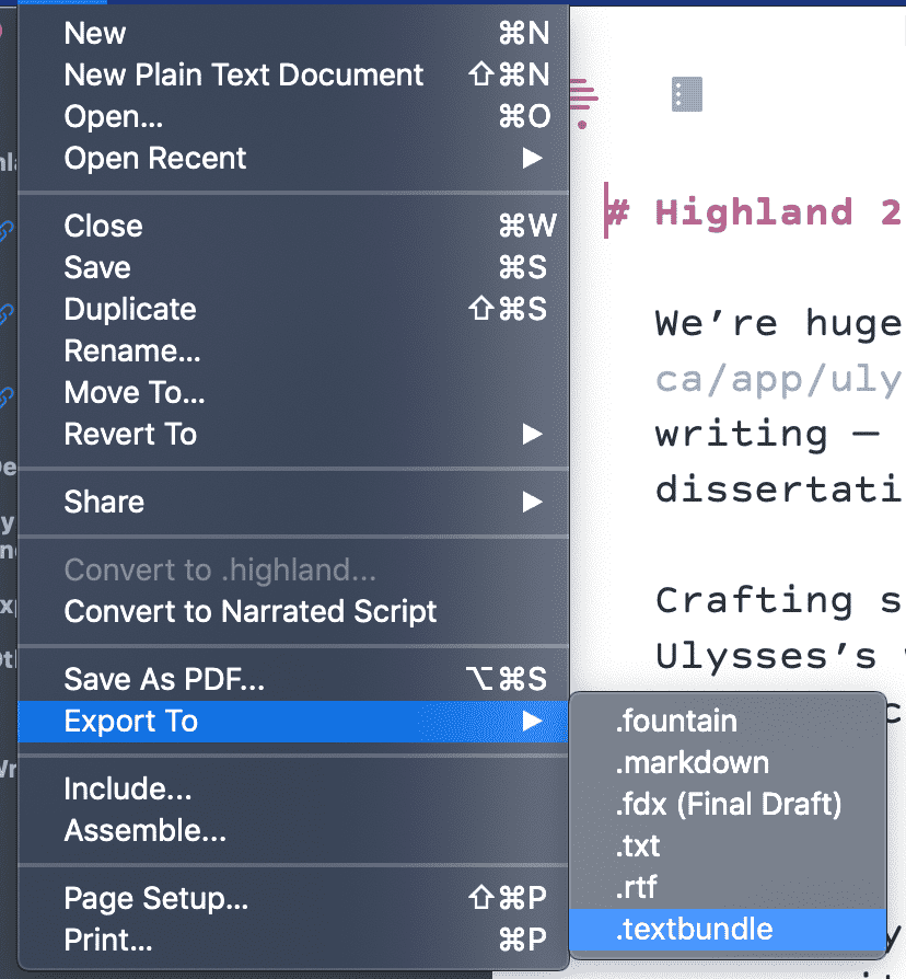 Highland 1 8 9 – powerful straightforward screenwriting app online