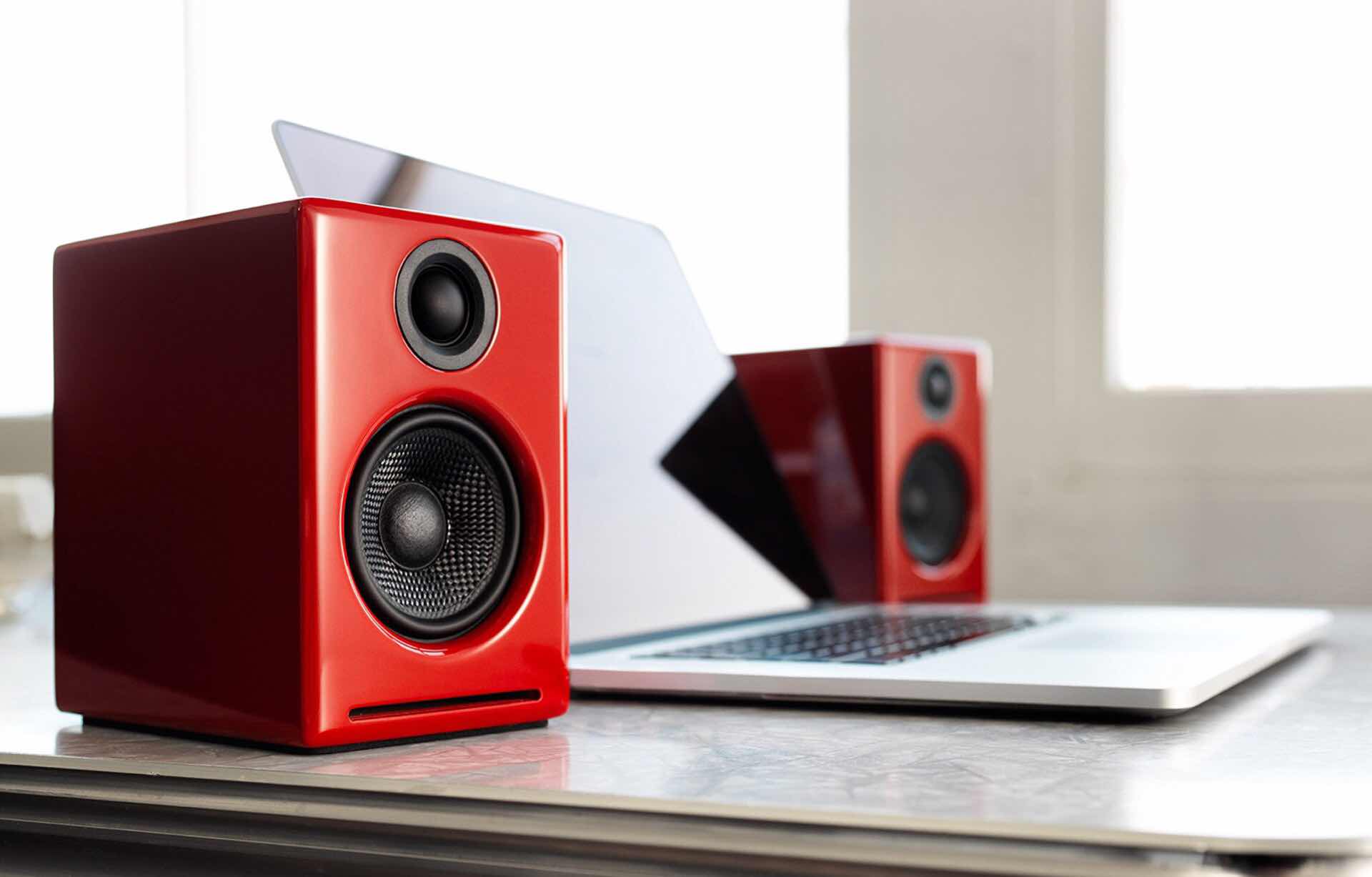 Wireless store computer speakers