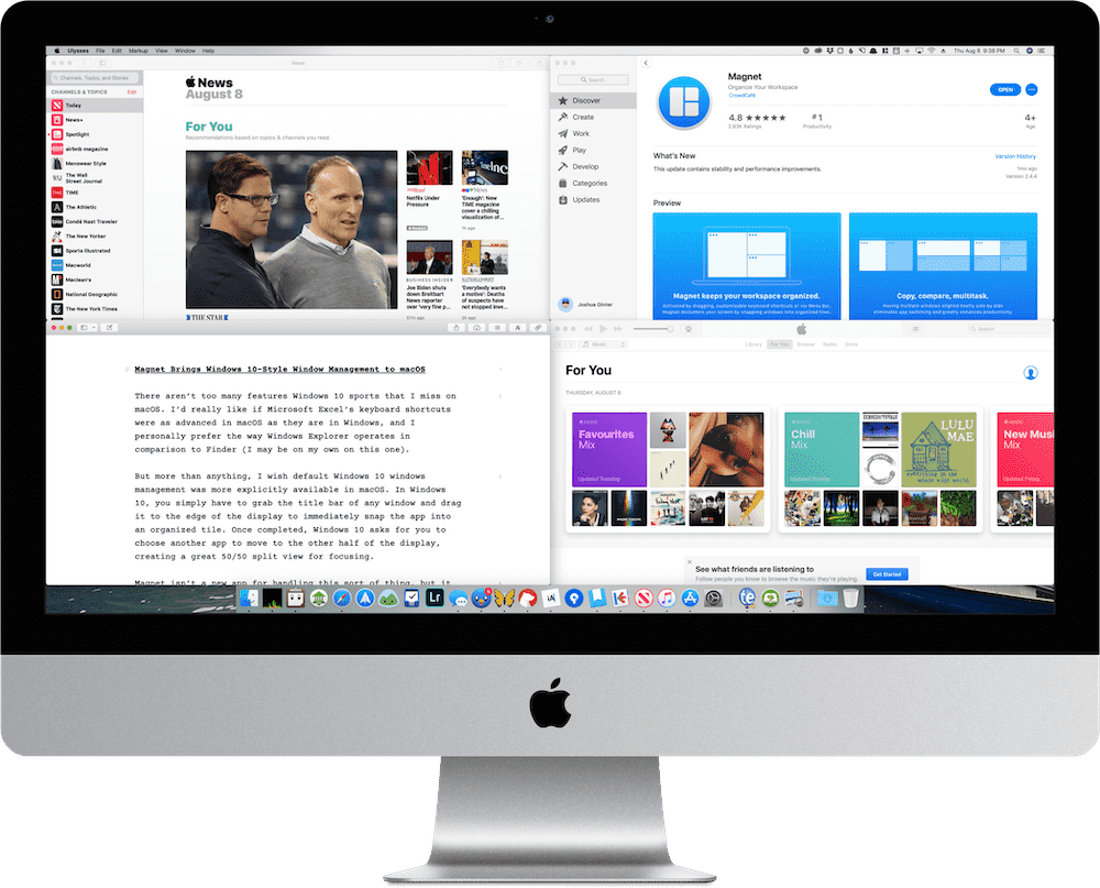 discolor fajance social Magnet Brings Windows 10-Style Window Management to macOS – The Sweet Setup