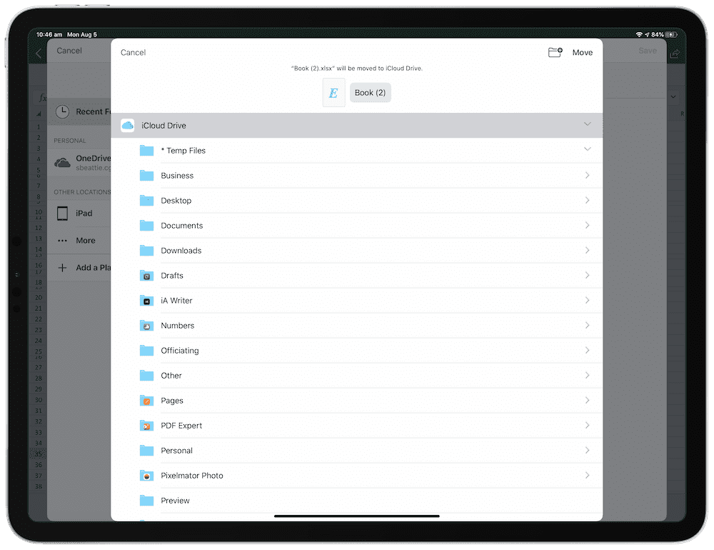 why cant i download excel files on tablet