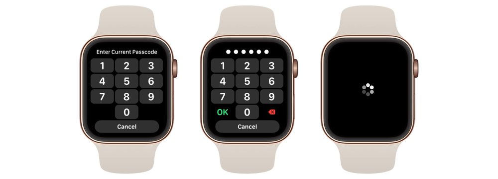 Change passcode outlet apple watch