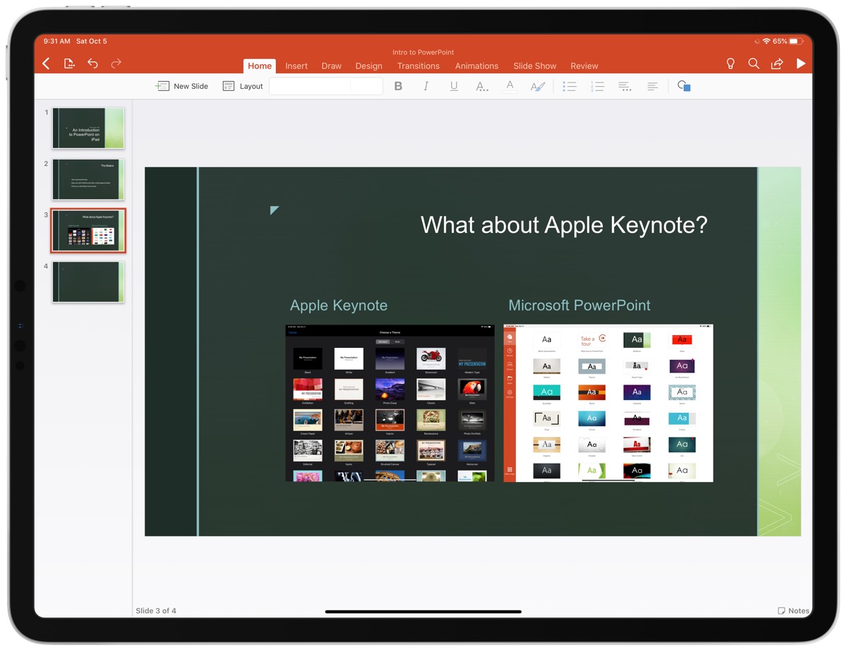 apple keynote powerpoint