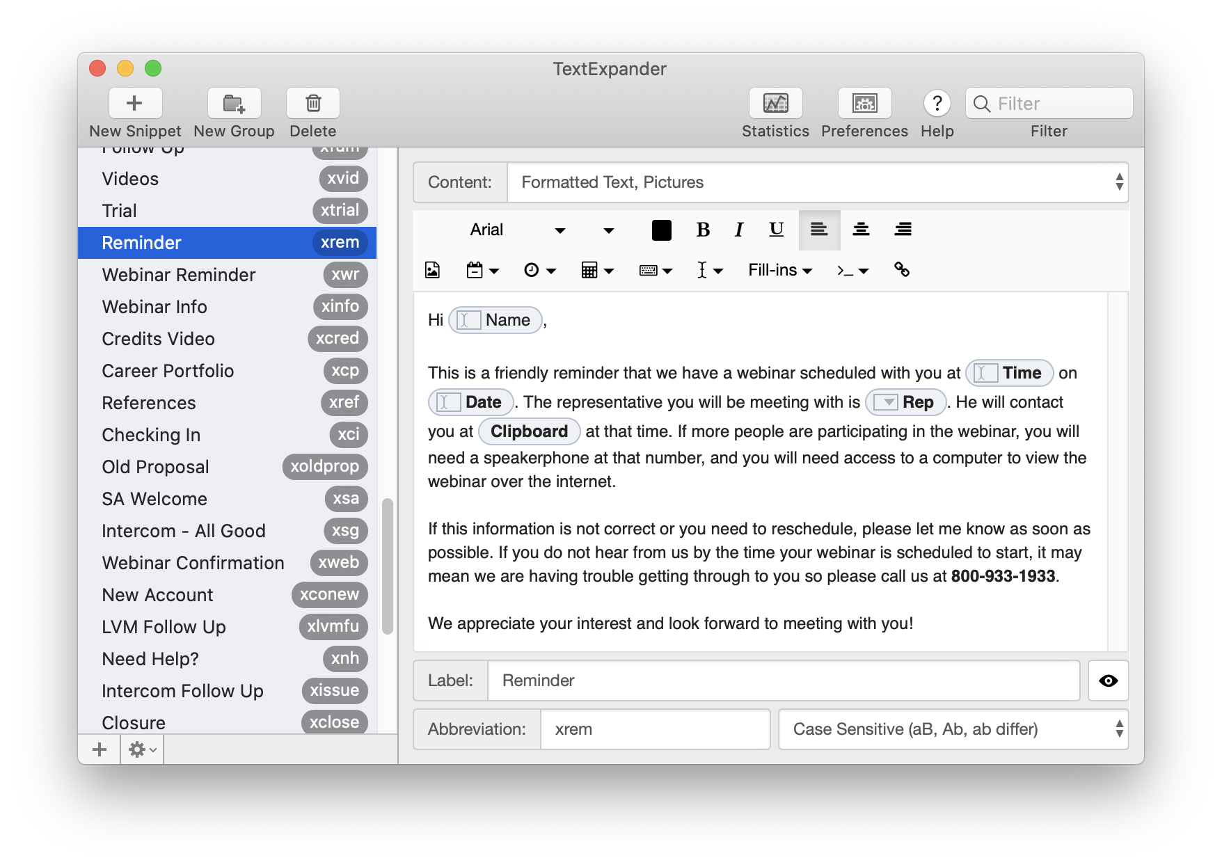 textexpander javascript examples