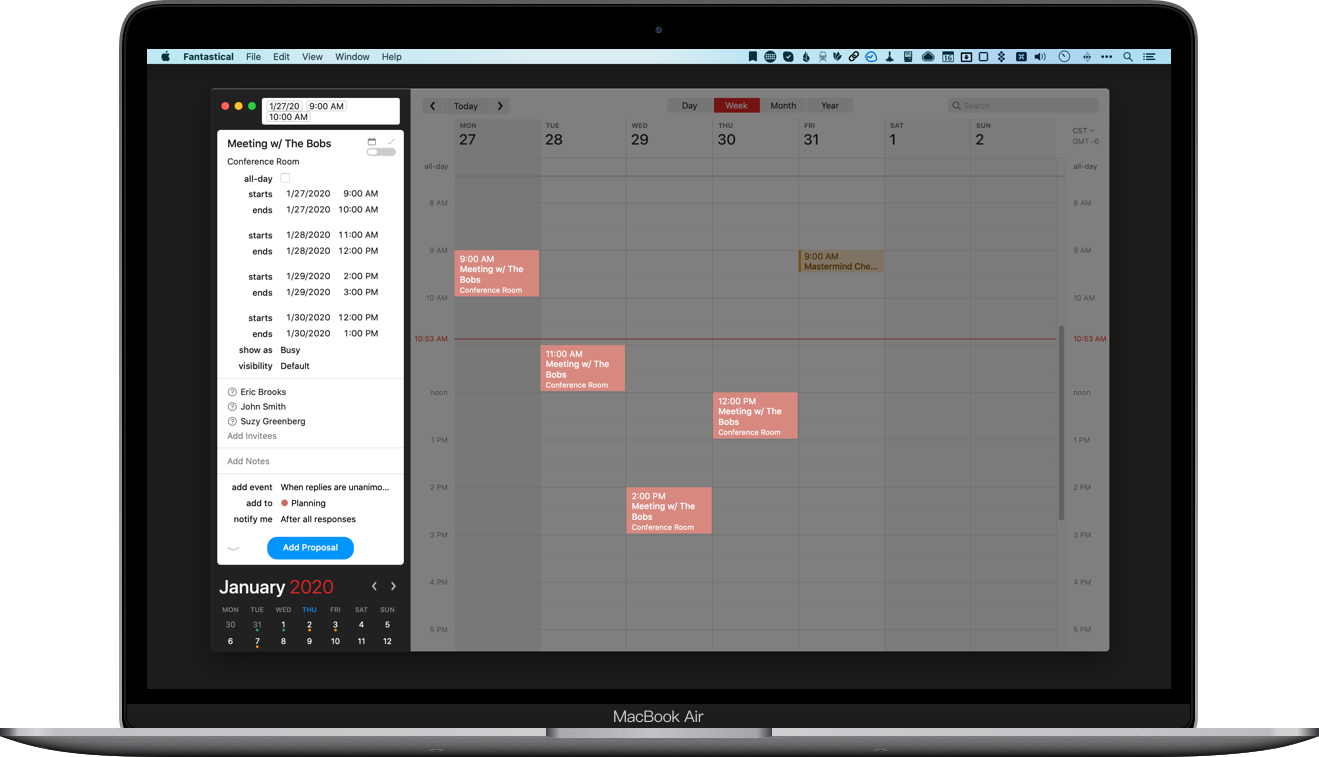 fantastical app add office365 calendar