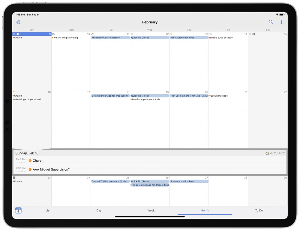 The Best Calendar App for iPad The Sweet Setup