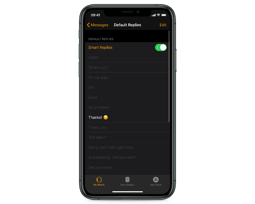 Customize the Quick Replies on Your Apple Watch Using iPhone