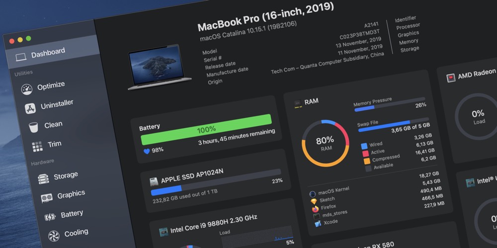 alternote mac dashboard