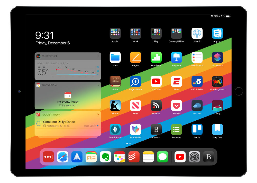 Kyle Bauman's iPad Pro 10.5"