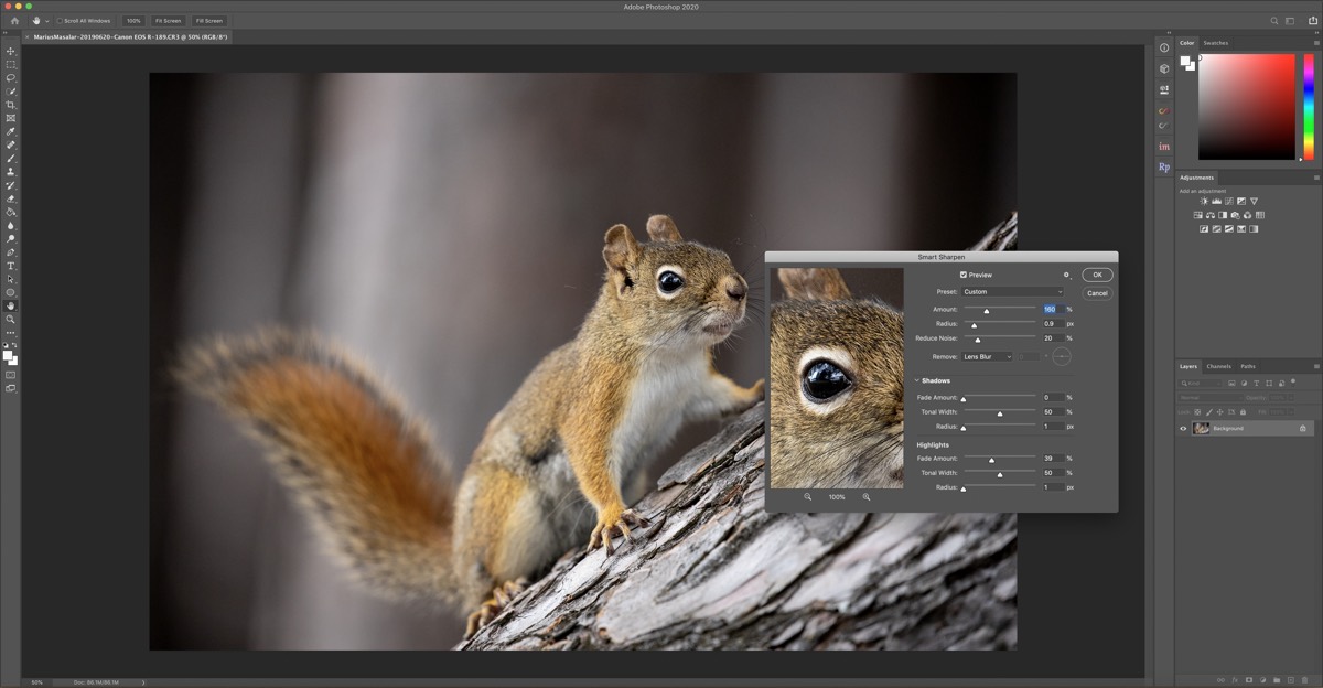 Photoshop Smart Sharpen