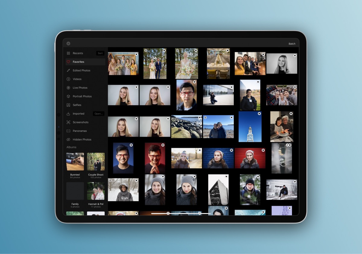 Darkroom connects directly to the iCloud Photo Library, so you don’t have to worry about importing or exporting—you can simply open it and start editing.