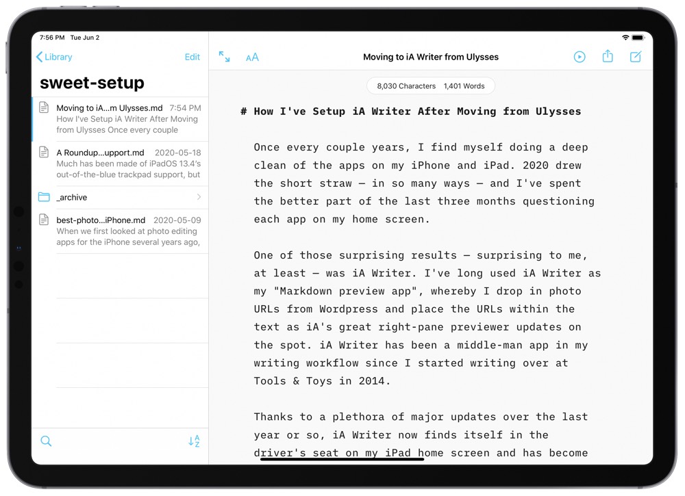 ia writer margins