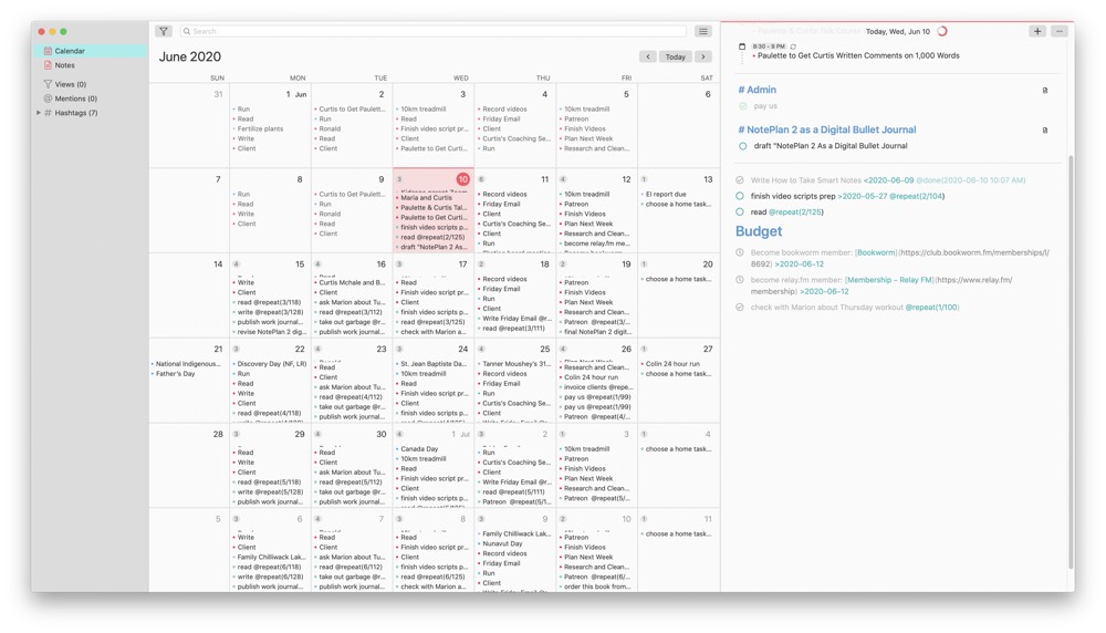 Using Noteplan 2 As A Digital Bullet Journal The Sweet Setup