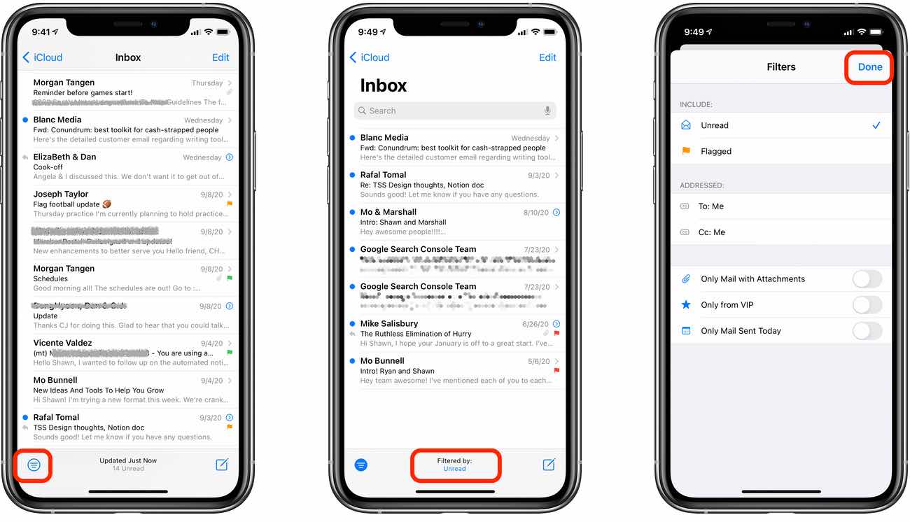 iphone mail app not updating inbox