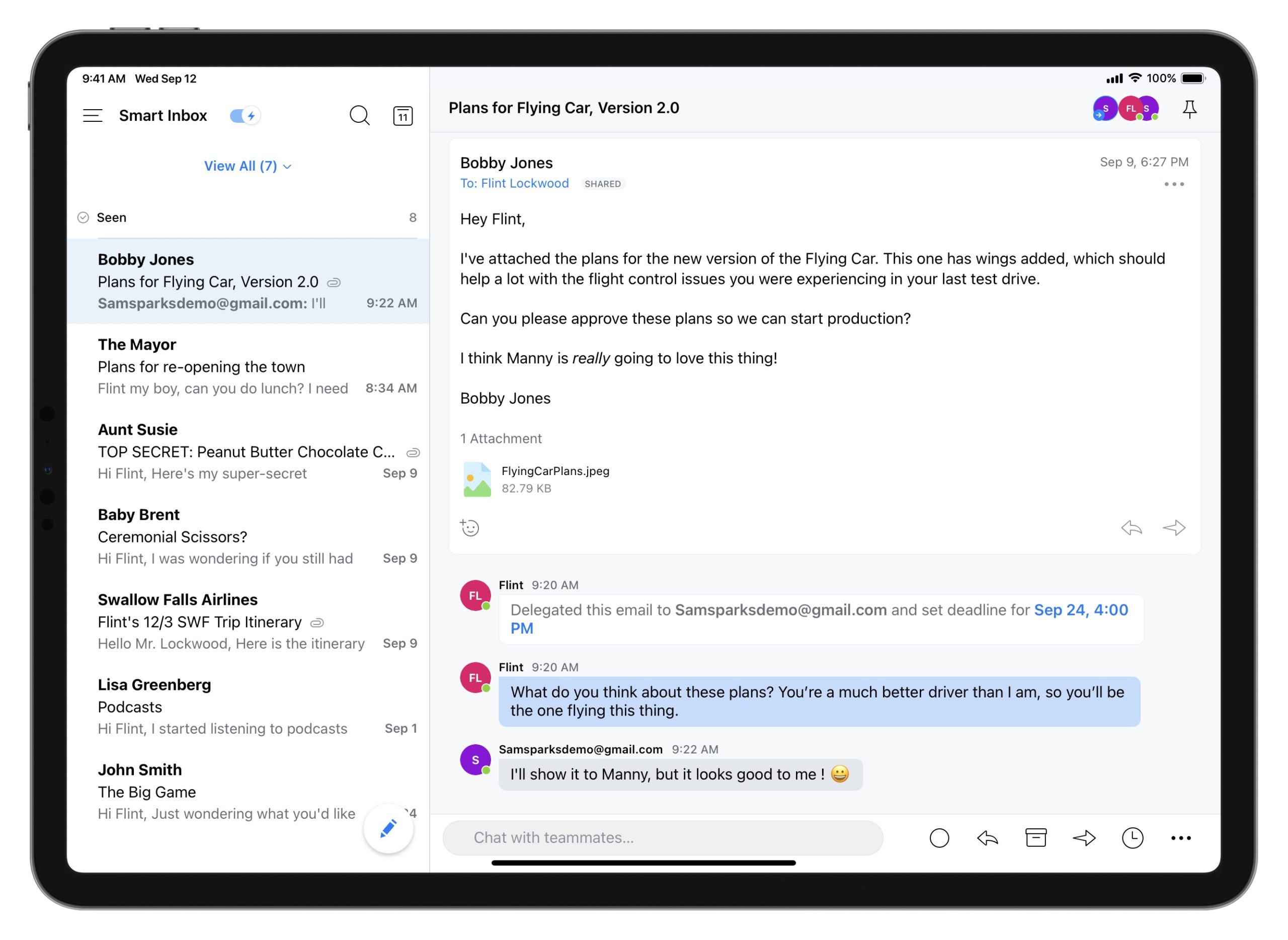 canary mail ipad