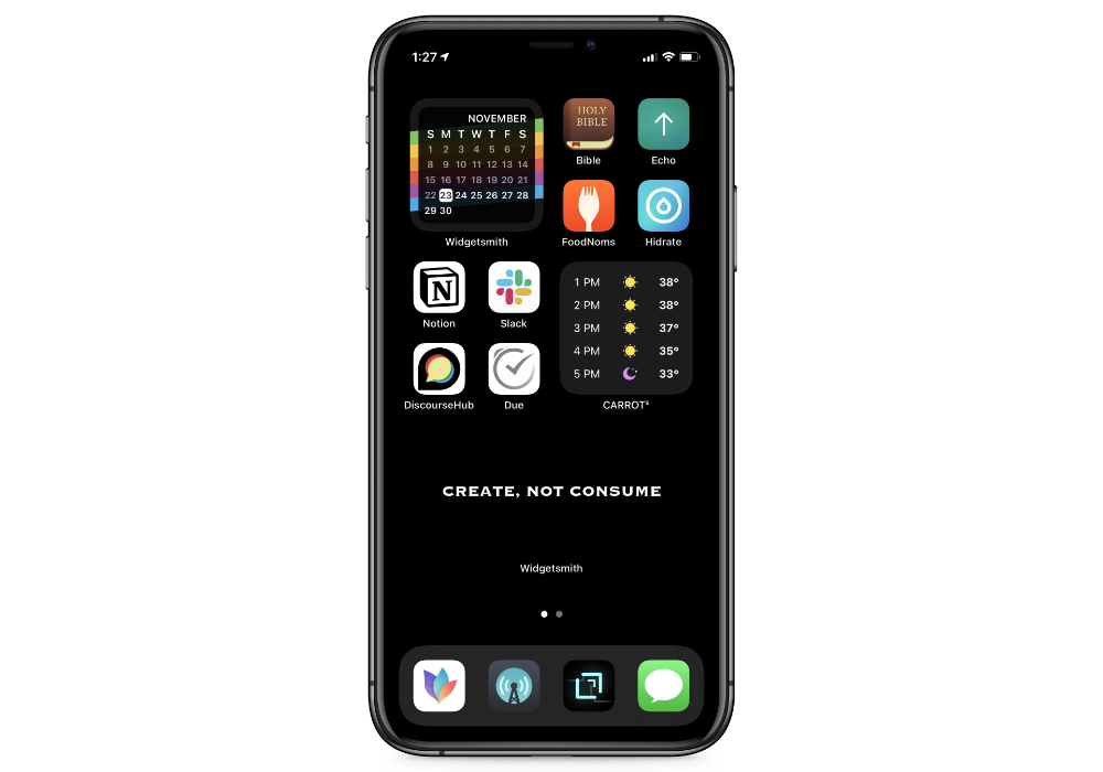 original iphone home screen layout ios 14